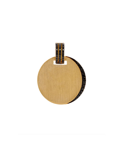 Black Diamond Eclipse Pendant - 14K